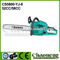 58cc chines firewood cut chain saw, fuel tank chain saw, gardener chain saw